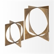 Lima II (Large) Gold Geometric Decorative Object