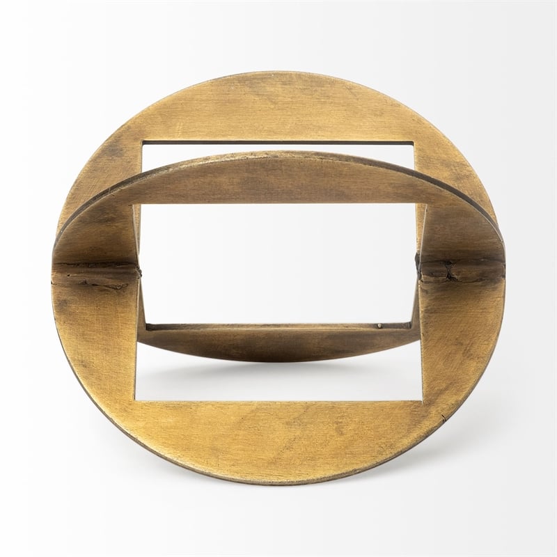 Cusco I (Small) Gold Geometric Decorative Object