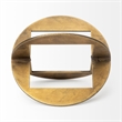 Cusco I (Small) Gold Geometric Decorative Object