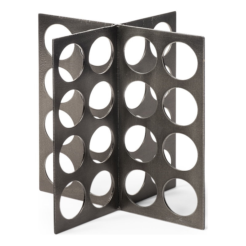 Fletcher (Large) Gray Metal Abstract Decorative Object