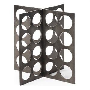 Fletcher (Large) Gray Metal Abstract Decorative Object