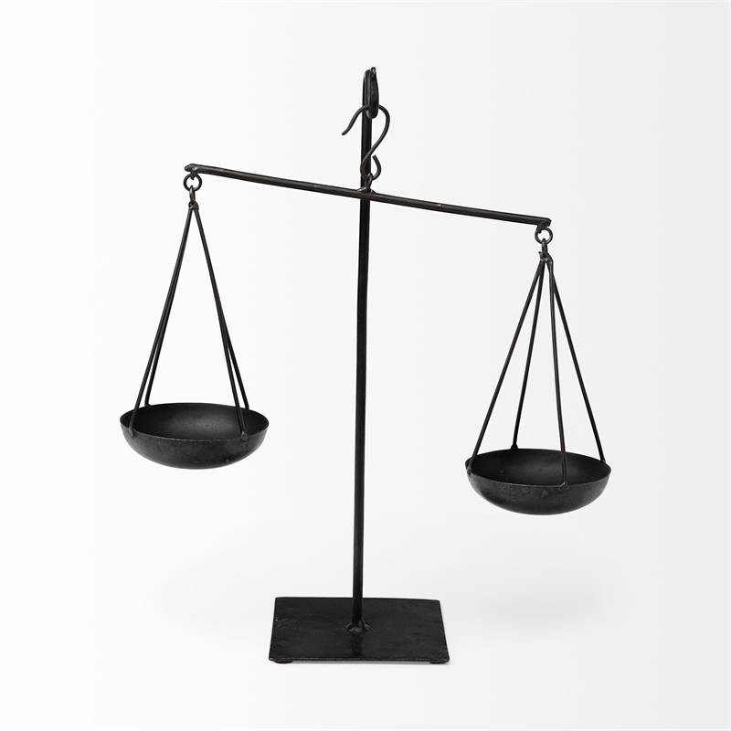 Ellis Black Metal Vintage Inspired Weighing Scale