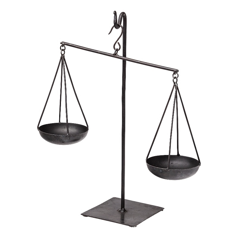 Ellis Black Metal Vintage Inspired Weighing Scale
