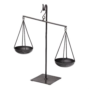 Ellis Black Metal Vintage Inspired Weighing Scale
