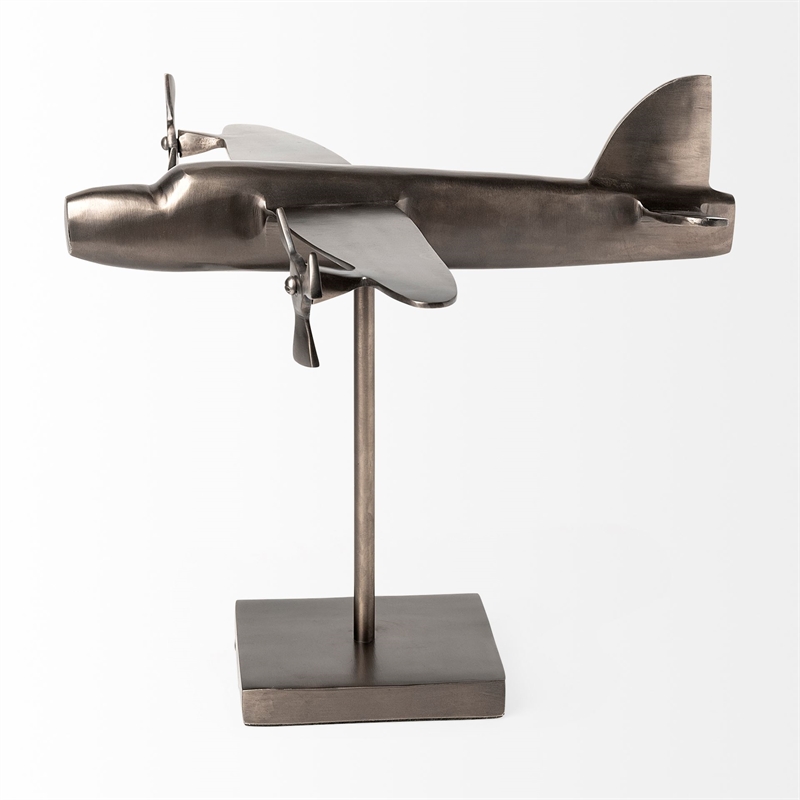 Maverick I Gray Metal Bomber Plane