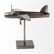Maverick I Gray Metal Bomber Plane