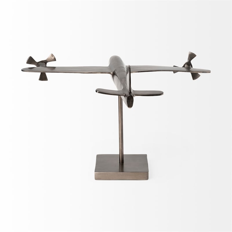 Maverick I Gray Metal Bomber Plane