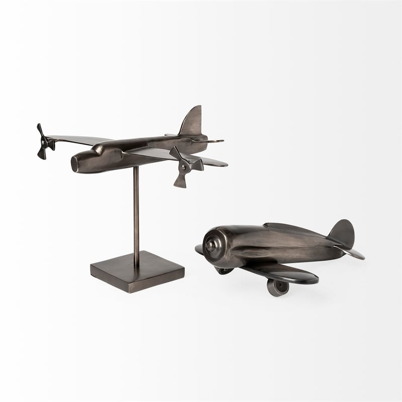 Maverick I Gray Metal Bomber Plane
