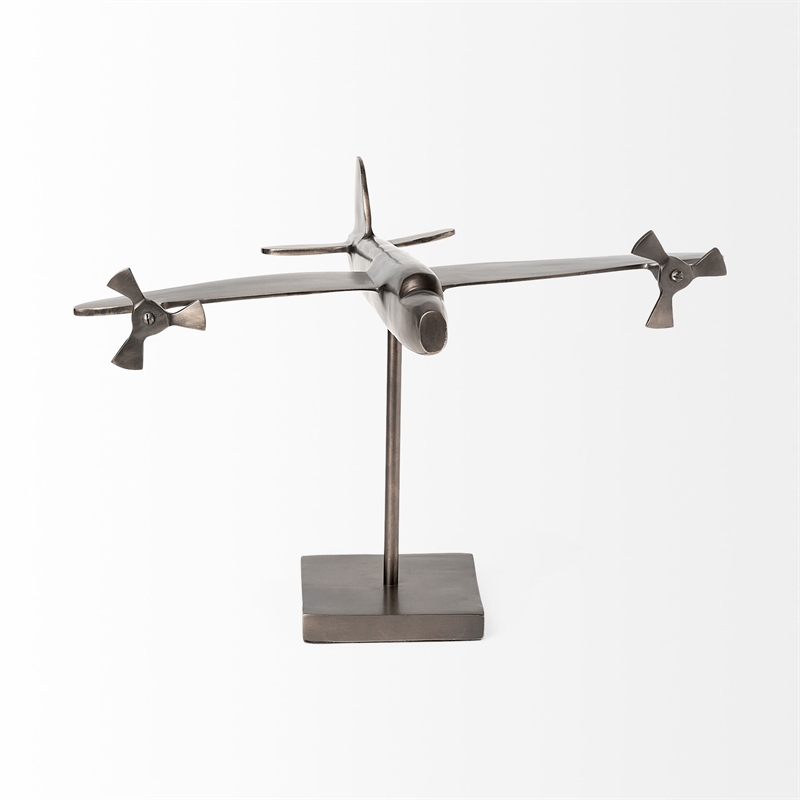 Maverick I Gray Metal Bomber Plane