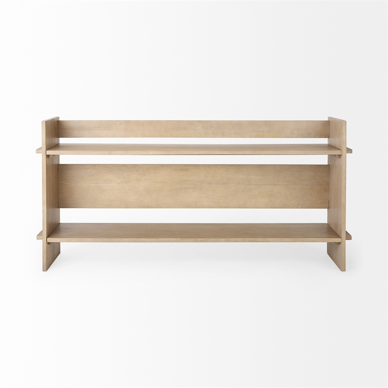 Aida Light Brown Wood Console Table