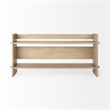 Aida Light Brown Wood Console Table