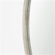 Gambit Round White Wash Wood Frame Wall Mirror