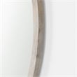 Gambit Round White Wash Wood Frame Wall Mirror