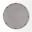 Gambit Round Gray Wash Wood Frame Wall Mirror