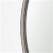 Gambit Round Gray Wash Wood Frame Wall Mirror