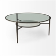 Felicity Marble Top W/Iron Frame Coffee Table
