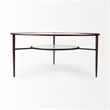 Felicity Marble Top W/Iron Frame Coffee Table