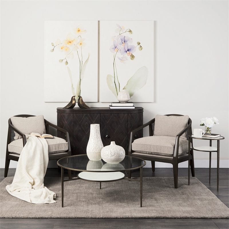 Felicity Marble Top W/Iron Frame Coffee Table