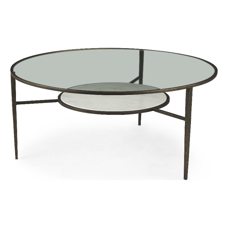 Felicity Marble Top W/Iron Frame Coffee Table