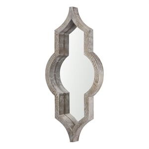 Tamanar Light Brown Wood Frame Wall Mirror