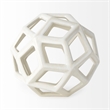 Geom White Ceramic Geometric Object