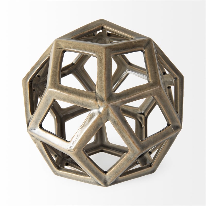 Geom Tan Ceramic Geometric Object