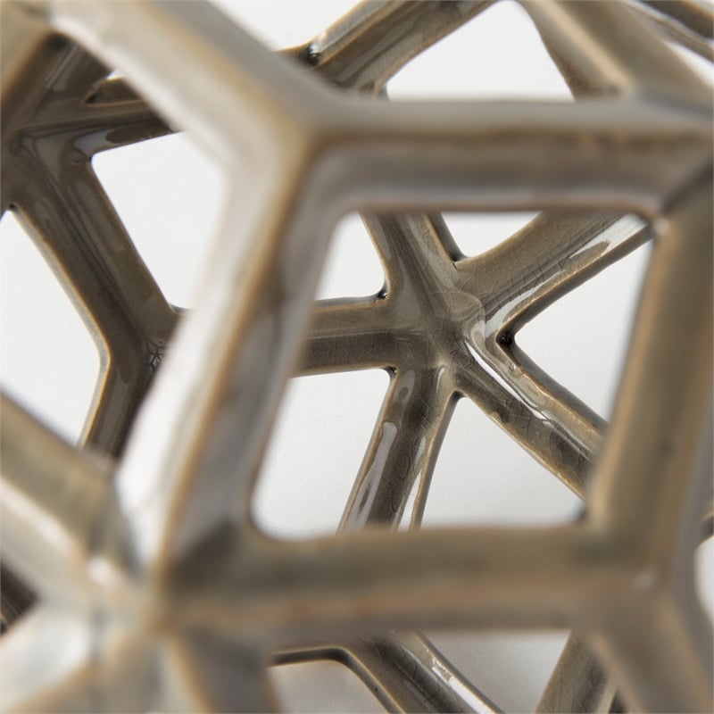 Geom Tan Ceramic Geometric Object