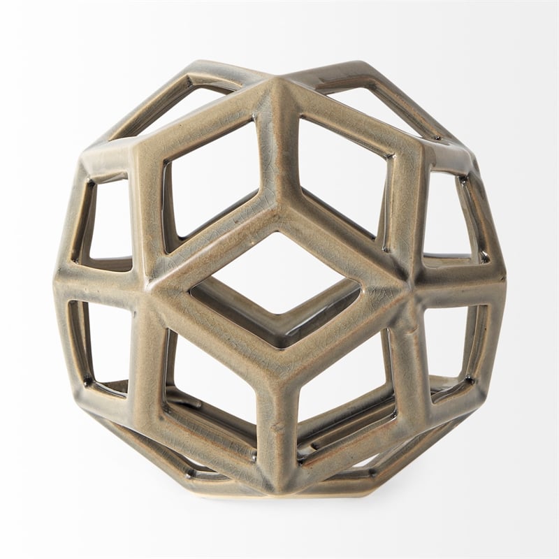 Geom Tan Ceramic Geometric Object