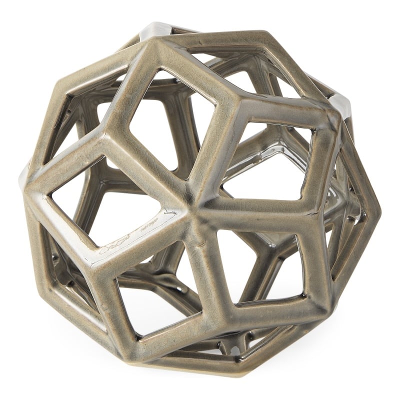 Geom Tan Ceramic Geometric Object