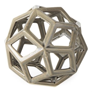 Geom Tan Ceramic Geometric Object