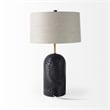 Quinn Navy Base W/Beige Fabric Shade Table Lamp