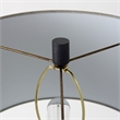 Quinn Navy Base W/Beige Fabric Shade Table Lamp