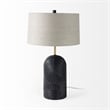 Quinn Navy Base W/Beige Fabric Shade Table Lamp