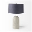 Quinn Beige Base W/Navy Fabric Shade Table Lamp