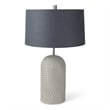 Quinn Beige Base W/Navy Fabric Shade Table Lamp