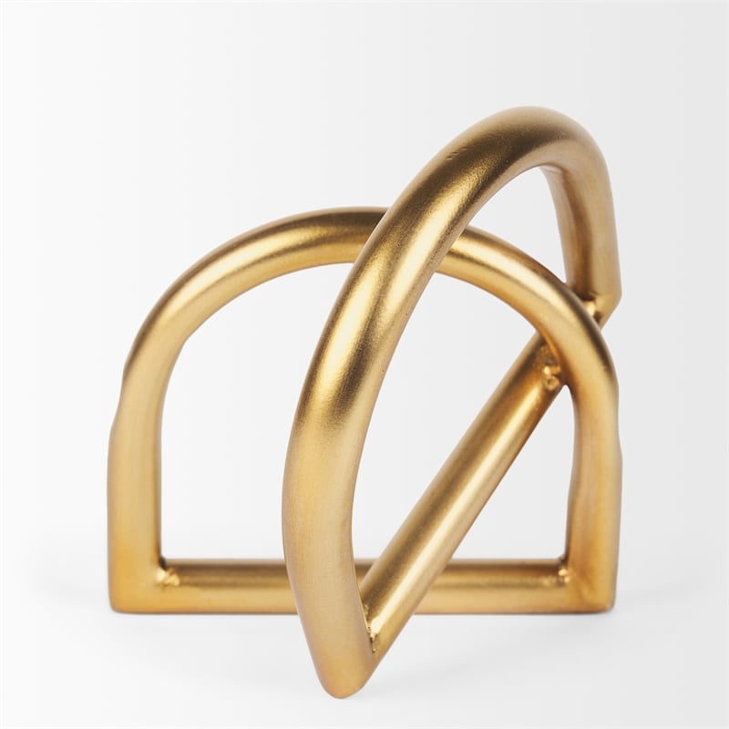 Locke Large Gold Metal Decorative Object