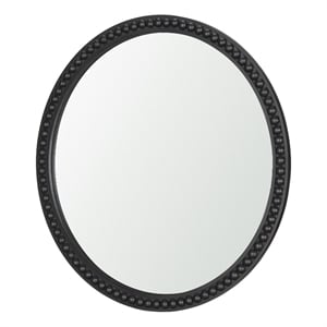 Roan Black Wood Beaded Wall Mirror