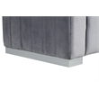 Rnfurnishings 3-PC Living Room Furniture Velvet fabric Sofa+2-Armchairs Set-Gray