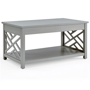alaterre furniture coventry 36 inch wide gray wood coffee table