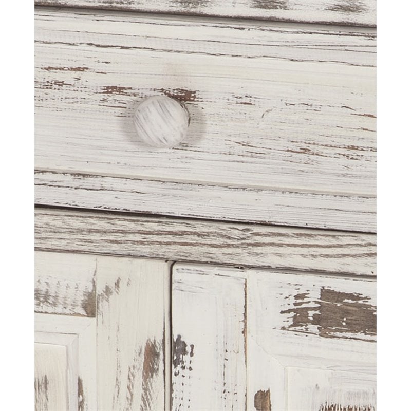 Alaterre Furniture Country Cottage Accent in White Antique