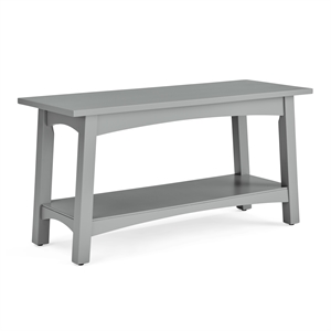 alaterre furniture craftsbury 36w wood entryway bench in gray