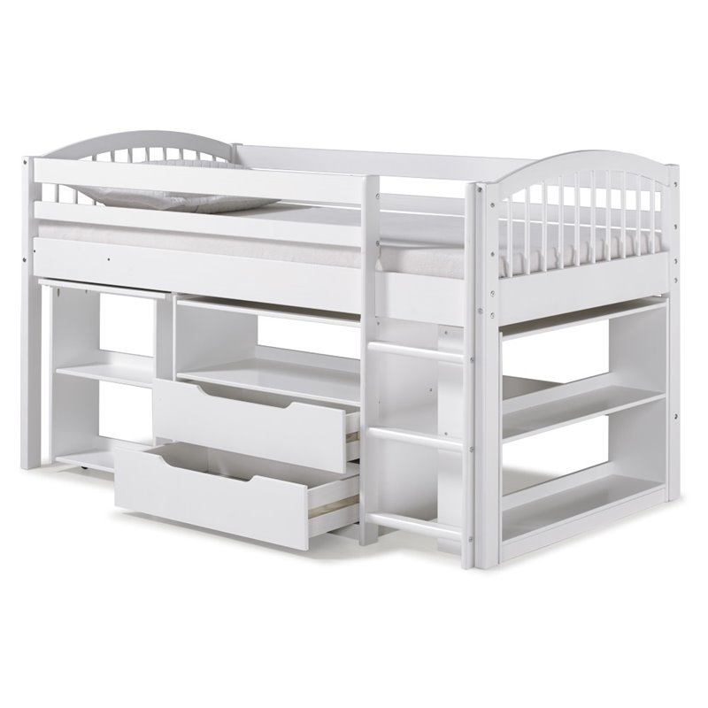 wood junior loft bed