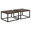 Alaterre Arcadia Acacia Wood Set of 2 Rectangle Coffee Tables in Brown