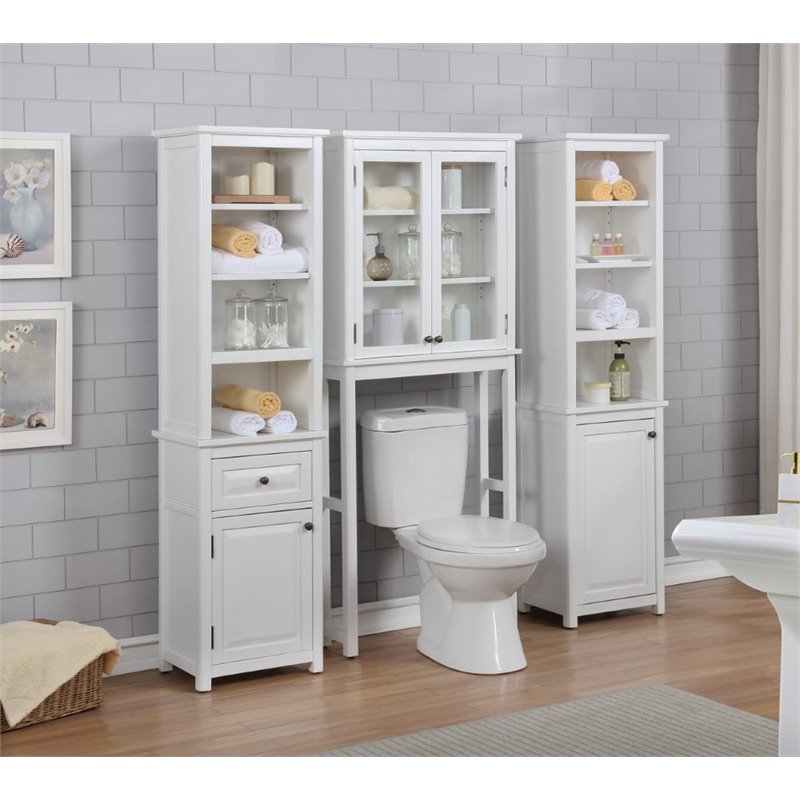 space saving bathroom shelving unit