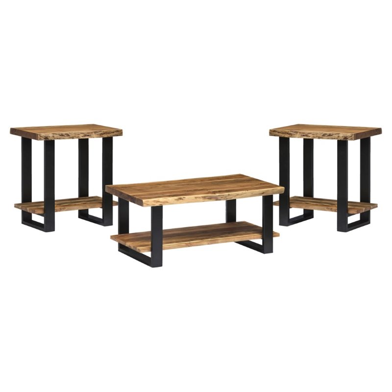 Alaterre Alpine Natural Live Edge 42 Coffee Table And Set Of 2 End Tables Awaa01011120 - Natural Wood Coffee Table And End Tables Alaterre Alpine Natural Live Edge 42 Coffee Table And Set Of 2 End Tables Awaa01011120 - Natural Wood Coffee Table And End Tables