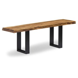alaterre furniture alpine natural live edge wood 48 bench