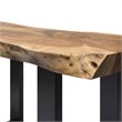 Alaterre Furniture Alpine Natural Live Edge Wood Media Console Table