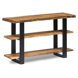 alaterre furniture alpine natural live edge wood media console table