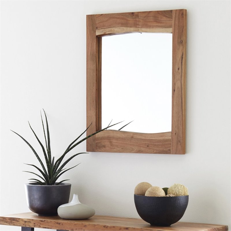 Alaterre Furniture Alpine Natural Live Edge Wood 24