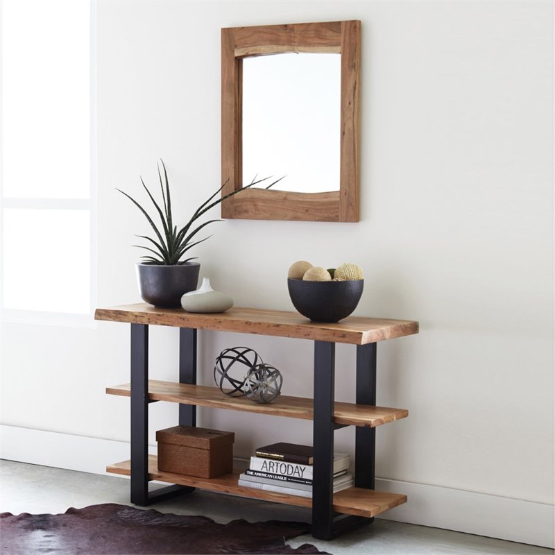 Alaterre Furniture Alpine Natural Live Edge Wood 24